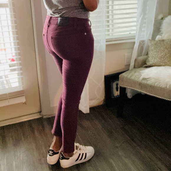 Lucky Brand Lolita Skinny Burgundy Jeans Pants 00 - Picture 4 of 5